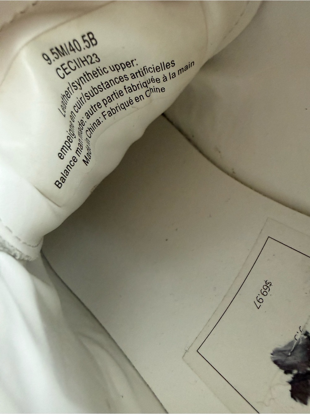 Karl Lagerfeld White Slip-On Sneakers with Black Accent and Logo Charm - Picture 5 of 12